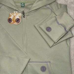 Body by raven Waffle knit set sage/lavender